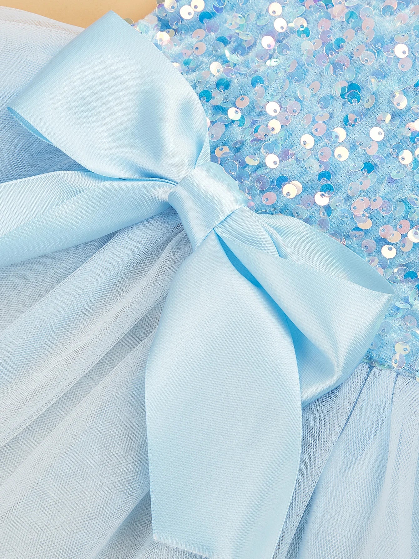Pawfect Paws Pet Dress - Sparkling Sequin Bowknot Tulle Princess Costume for Dogs and Kittens