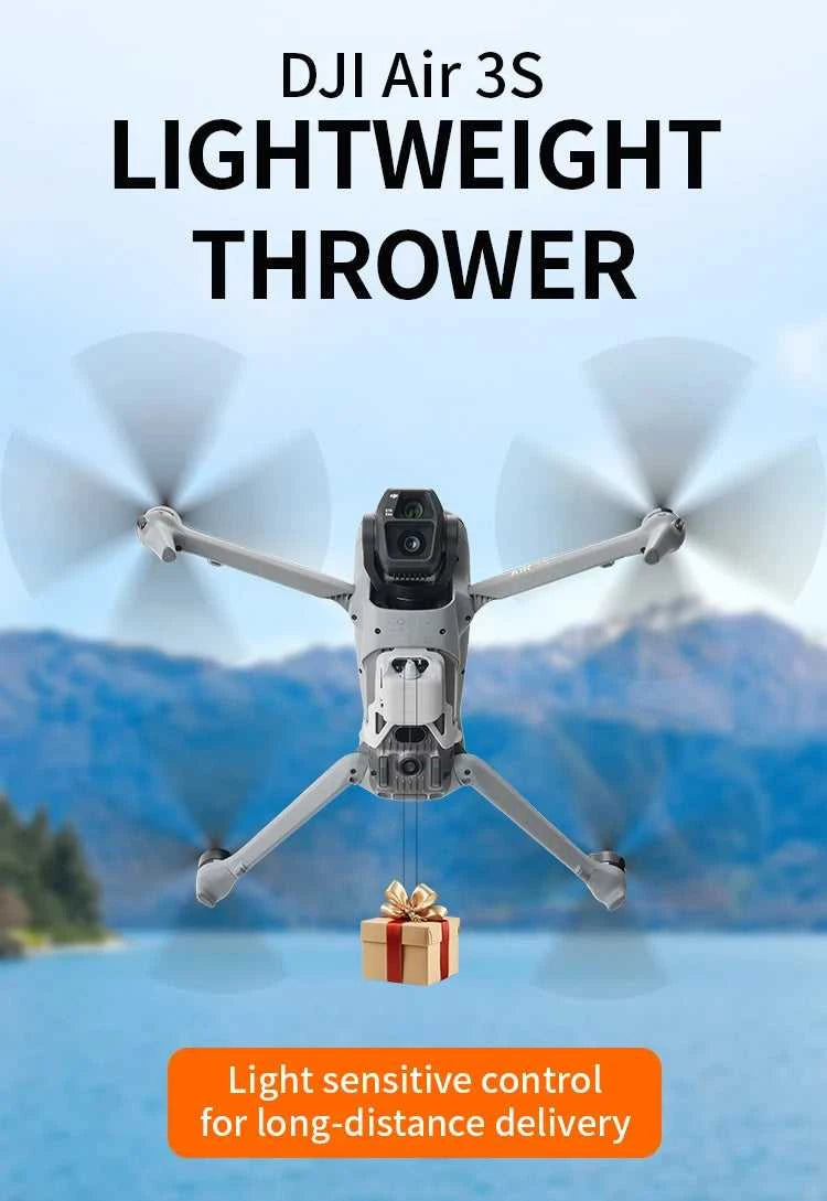 RCSTQ Airdrops Transport System For DJI Air 3s Drone Accessories Thrower Payload Dropper Transport Device for Fishing Wedding The jack market .AU The jack market .AU Drones $ 68 14:200006151#Drone Dropper;200000828:201589807#For DJI Air 3S