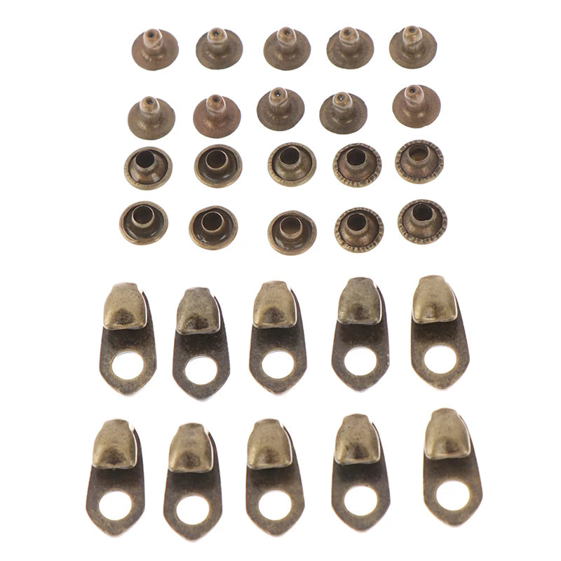 10Set Outdoor Speed Shoe Lace Hooks Lace Fittings Buckles With Rivets For Climb Hiking Shoes Work Mountaineering Boots