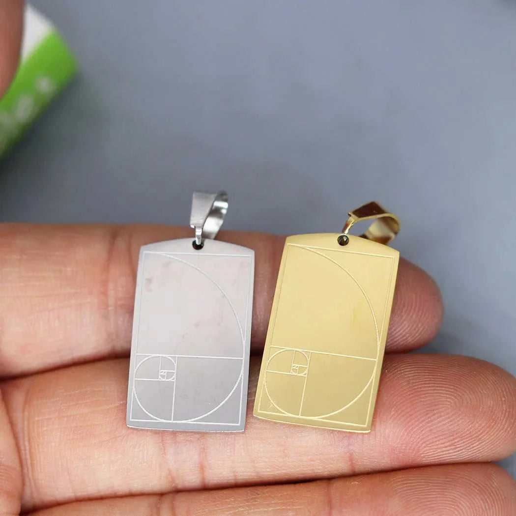 2pcs DIY Punk Rectangle Spiral Fibonacci Stainless Steel Pendant Charms for Jewelry Making Necklace Keychain Accessories Bulk The jack market .AU The jack market .AU Jewellery & Chains $ 46 200001033:865#SPA240-G