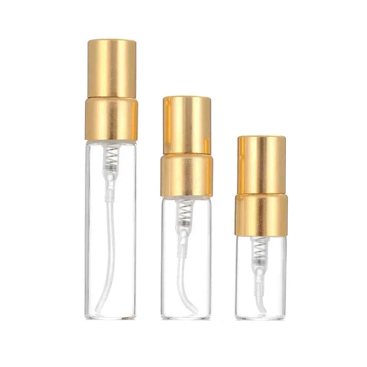 Gold Bottles Set - 3ml (750pcs), 5ml (375pcs), 10ml (100pcs) - Perfect for Crafting & Storage