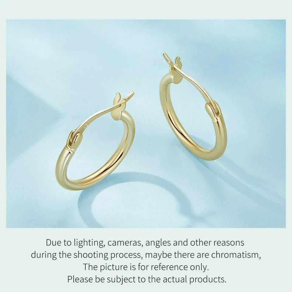 BAMOER 925 Sterling Silver Bold Classic Hypoallergenic Hoop Earrings, 14K White Gold Plated Glossy Tube Earrings for Women Gift The jack market .AU The jack market .AU Jewellery & Chains $ 65 200000226:365458#Gold - 21mm;200007763:201336100