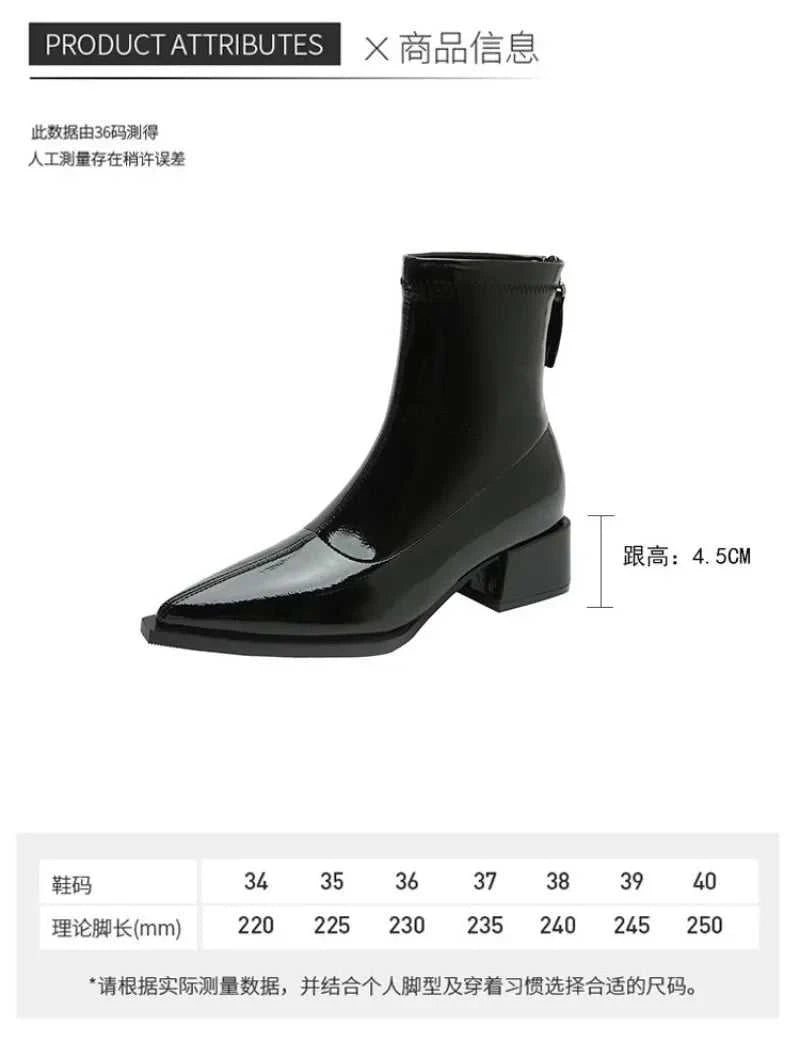 Women Ankle High Heels Chelsea Boots Pointed Toe Shoes Designer Pumps Winter 2025 New Brand Shoes Women Motorcycle Boots The jack market .AU The jack market .AU Step Up Your Style: Trendy Shoes for Every Occasion! $ 81 14:200006158;200000124:200000337