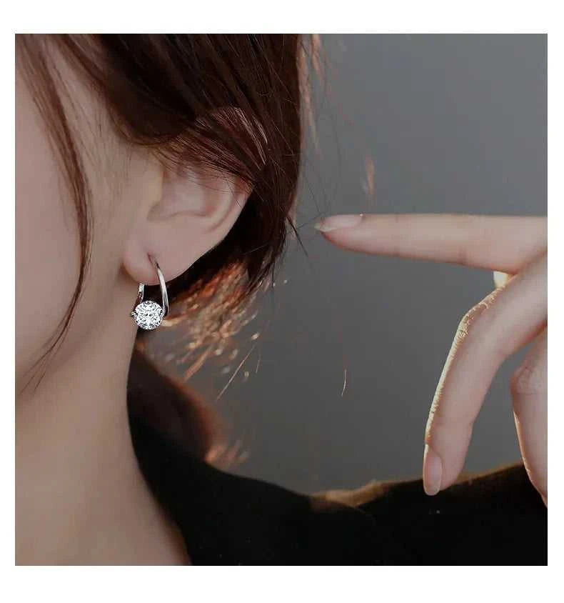 925 Sterling Silver Zircon Hoop Earrings Simple Temperament Exquisite Hot Semale Sexy Jewelry Gift The jack market .AU The jack market .AU Jewellery & Chains $ 54 200000226:347#gold