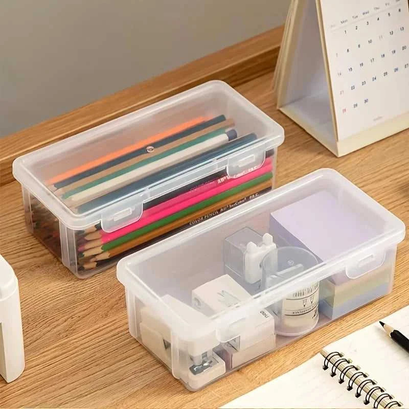 1/5pcs Transparent Plastic Storage Box To Store Small Items Toys Ornaments Jewelry Stickers Cards Organizer With Buckle DIYstuff The jack market .AU The jack market .AU Home $ 22 14:193#1pc