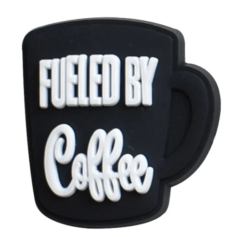 Coffee Shoe Charms for Crocs Accessories Men Clogs Pins Women Badges Boy Girls Jeans Kids Decorations Buckle Shoes Accessories