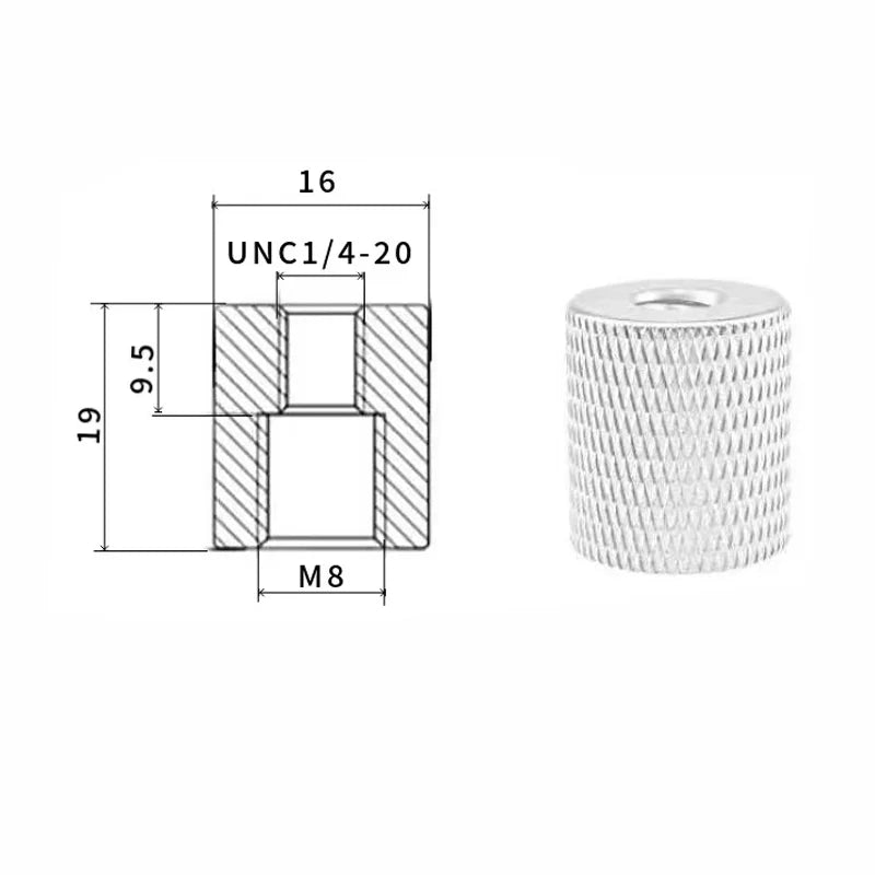 2/4PCS 1/4-20UNC 3/8-16 M5 M6 M8 M10 Conversion Nut Projector Bracket Adapter Ball head Camera Tripod Photography screw