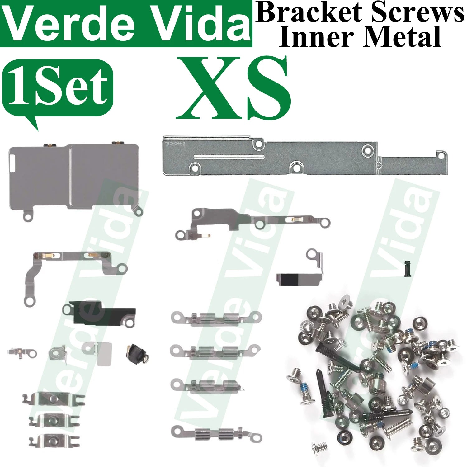 iFixit Metal Bracket Shield Plate Set for iPhone X/XS/XR/11/12/13 Pro Max - Full Inside Screws Replacement