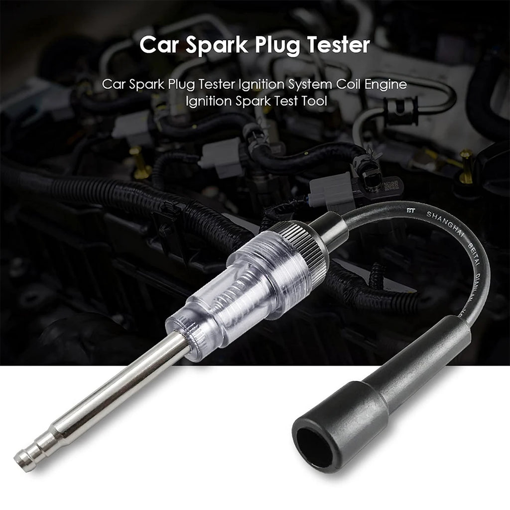 Spark Plug Tester, Engine Ignition Coil Straight Boot Test Light Checker Automotive Car Lawnmower Internal External diagnostic
