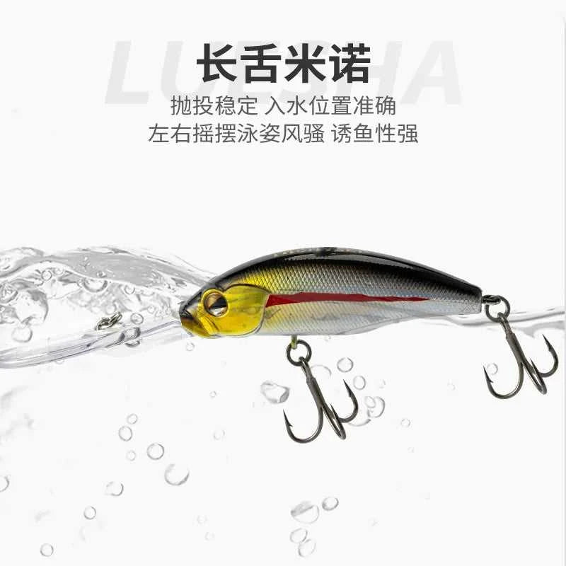 Mandarin Fish Specialized Long Tongue Plate Minnow 9g 10cm Freshwater Hard Bait Bionic Fishing Lure The jack market .AU The jack market .AU Fishing Gear $ 30 14:29#Red head silver body