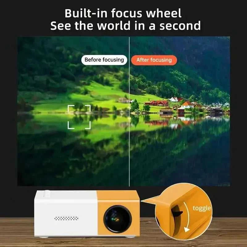 Projector for home use, mini projector for children's bedroom, portable projector, supports 4K ultra-high definition. The jack market .AU The jack market .AU Home $ 80 14:202429827#White