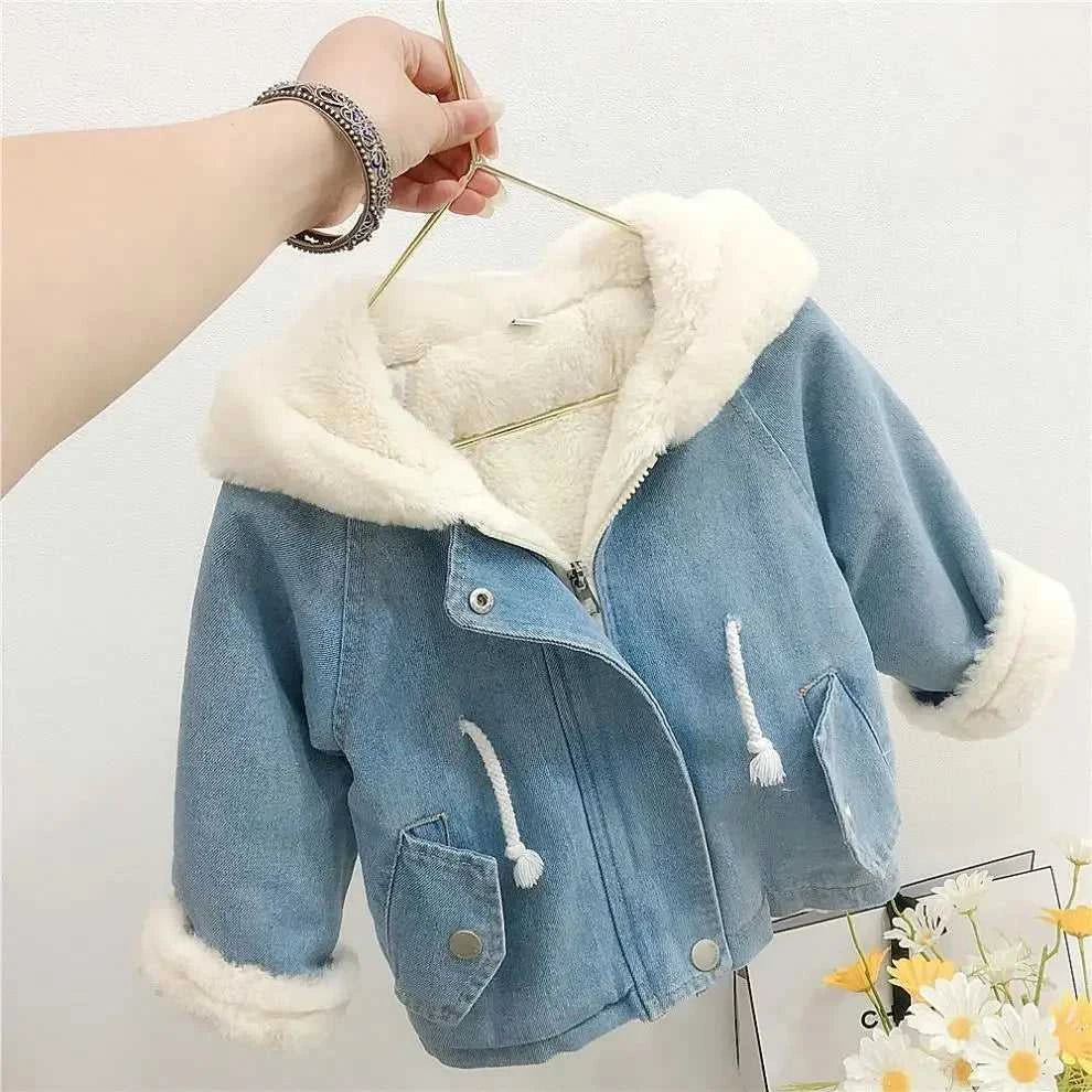 Jacket for Girls Boy Children's Denim Jackets Warm Fur Cowboy Coat Baby Rabbit Ear Hooded Velvet Outerwear Kids Winter Clothes The jack market .AU The jack market .AU Mum & Kids: Essential Products for Every Family $ 55 14:771#Blue;200000463:200004187#80 for 12M