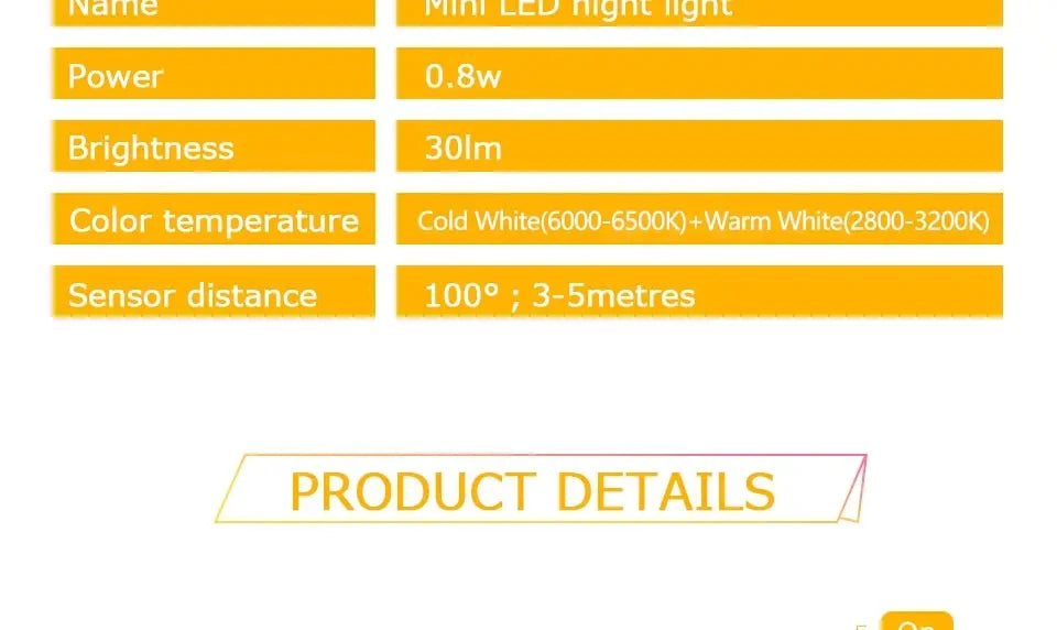 LED Night Light With Motion Sensor Light EU US Plug Socket Lamps Children Night Lights Wireless Wall Bedside Bedroom Night Lamp - Jack market 1988Jack Market 1988