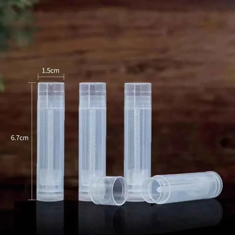 BrightLips 100Pcs 5g Refillable Lipstick Tubes - Travel-Friendly Cosmetic Containers for Lip Balm & Gloss