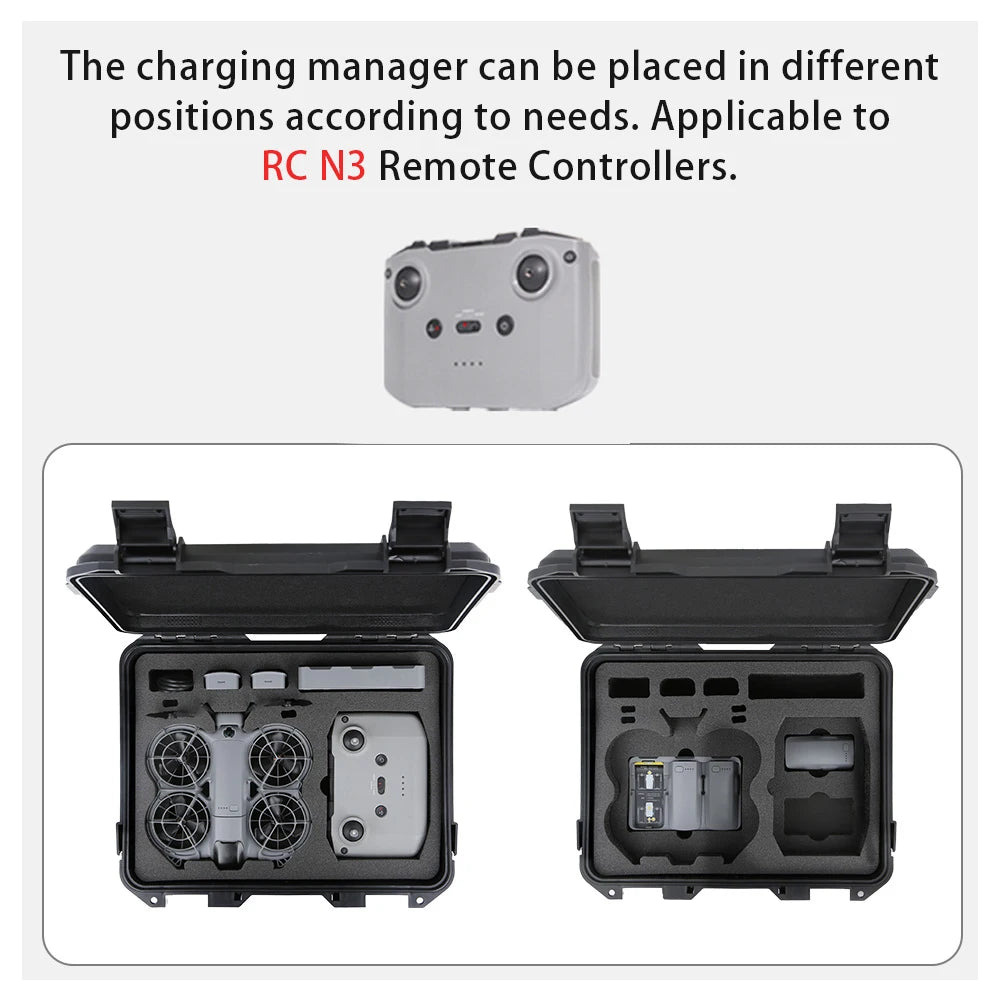 Explosion Proof Case For DJI NEO 2 Large Capacity Portable Waterproof Box Hard Shell Bag For DJI NEO 2 RC-N3 Accessories