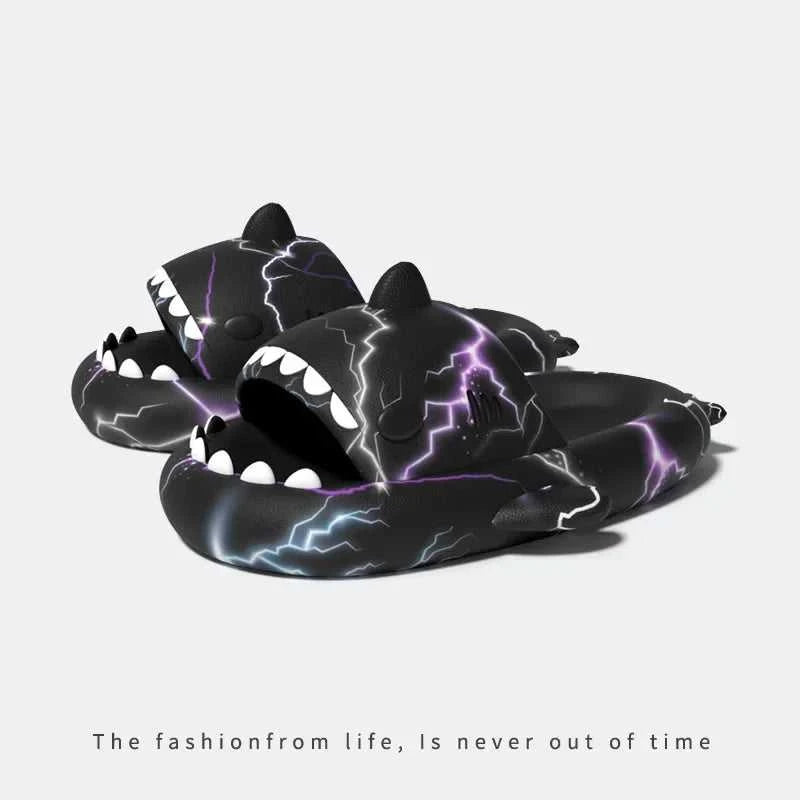 2025 Men Cool Lightning Shark Slippers Boys Bathroom Non-slip Sandals Outdoor Comfortable EVA Flip Flops Adult Soft Flat Shoe The jack market .AU The jack market .AU Step Up Your Style: Trendy Shoes for Every Occasion! $ 67 14:771#A;200000124:200000285#40-41