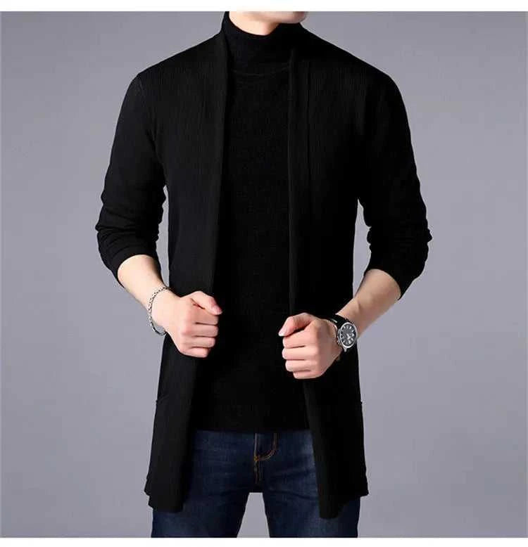 Men Cardigan Sweater Jacket 2024 Autumn New Men Slim Fit Long Knitted Cardigan Jacket Solid Color Casual Sweater Cardigan Jacket The jack market .AU The jack market .AU Men Fashion $ 49 14:200006151;5:4183#Asian M 47-55kg