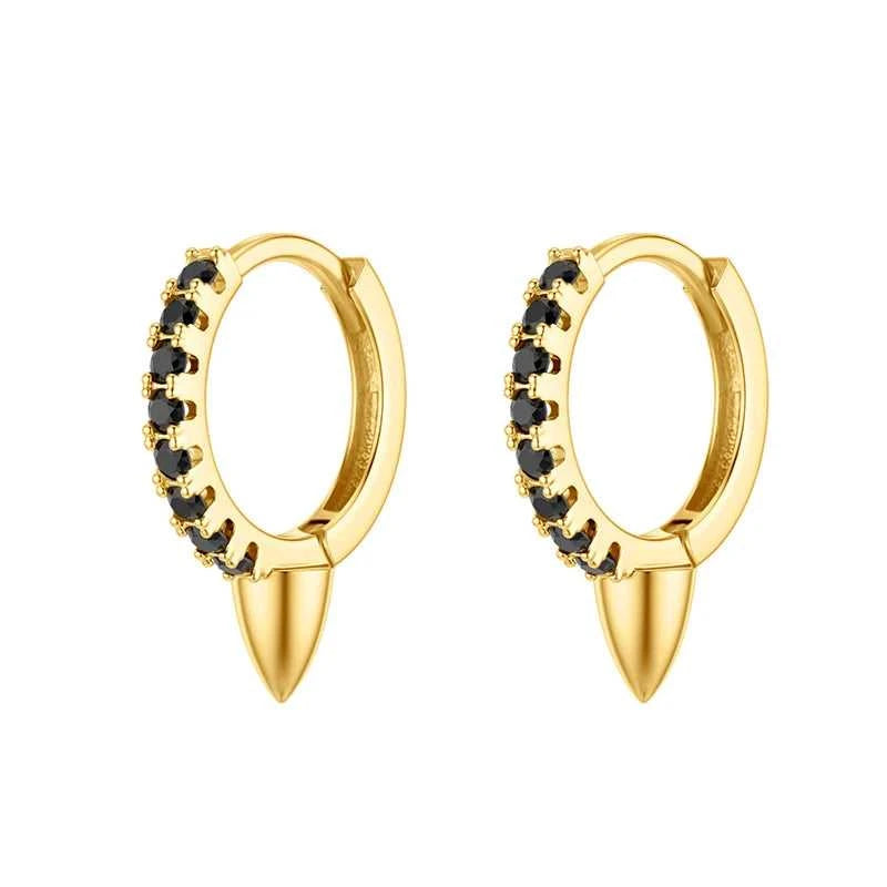 TIANDE Black Zircon Hoop Drop Earrings for Women Gold Plated Piercing Women's Dangle Earrings Set 2022 Fashion Jewelry Wholesale The jack market .AU The jack market .AU Jewellery & Chains $ 48 200001034:200025551#JQH0068-SS-5