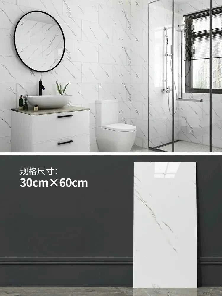 Imitation ceramic tile wall sticker wallpaper self-adhesive bathroom marble sticker self-adhesive background wall wallpaper The jack market .AU The jack market .AU Home $ 113 14:365458#White brick pattern;5:871#30X60CM 20PCS