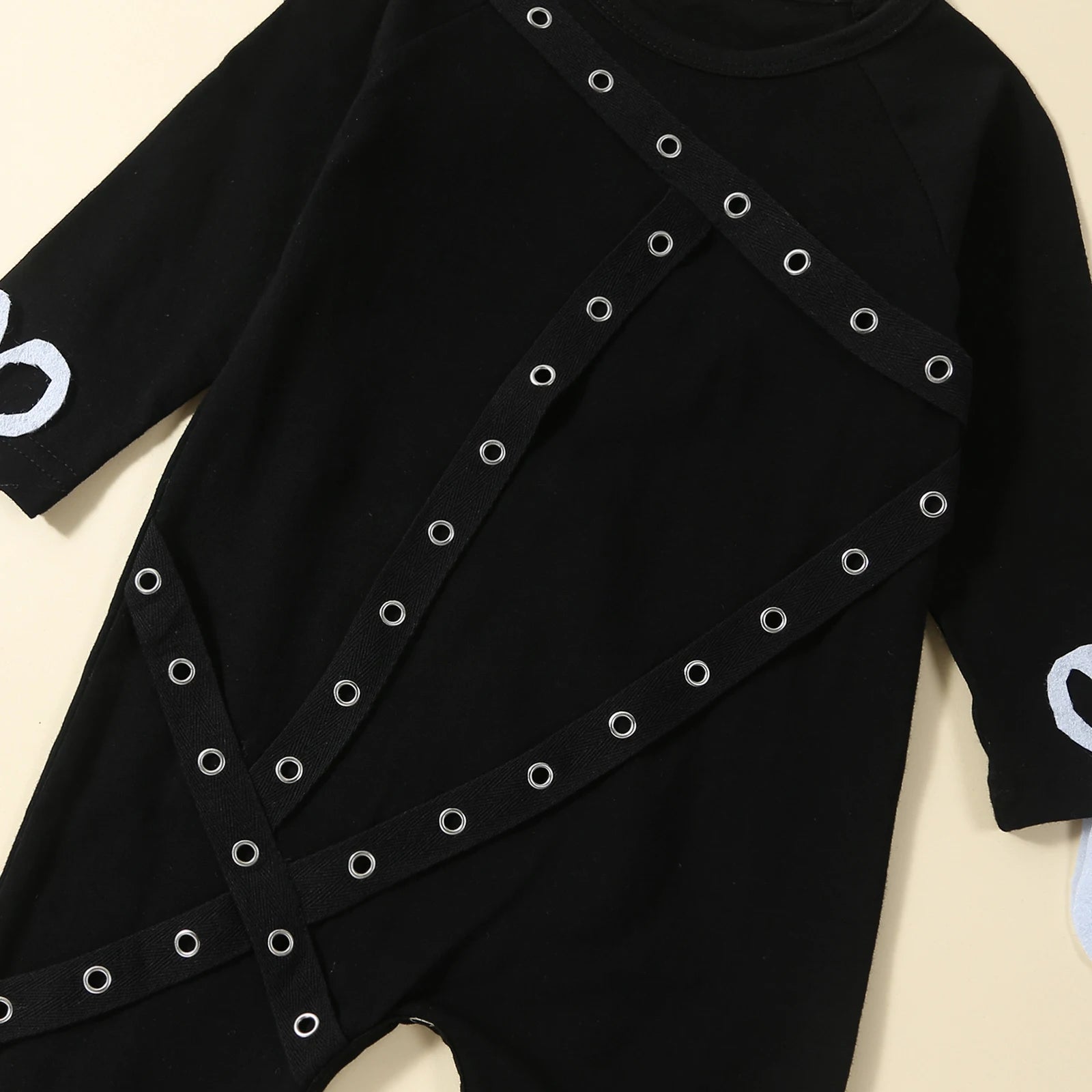 FOCUSNORM 0-3Y Autumn Baby Boys Causal Jumpsuits Long Sleeve Patchwork Solid Button Romper Pants Outwear