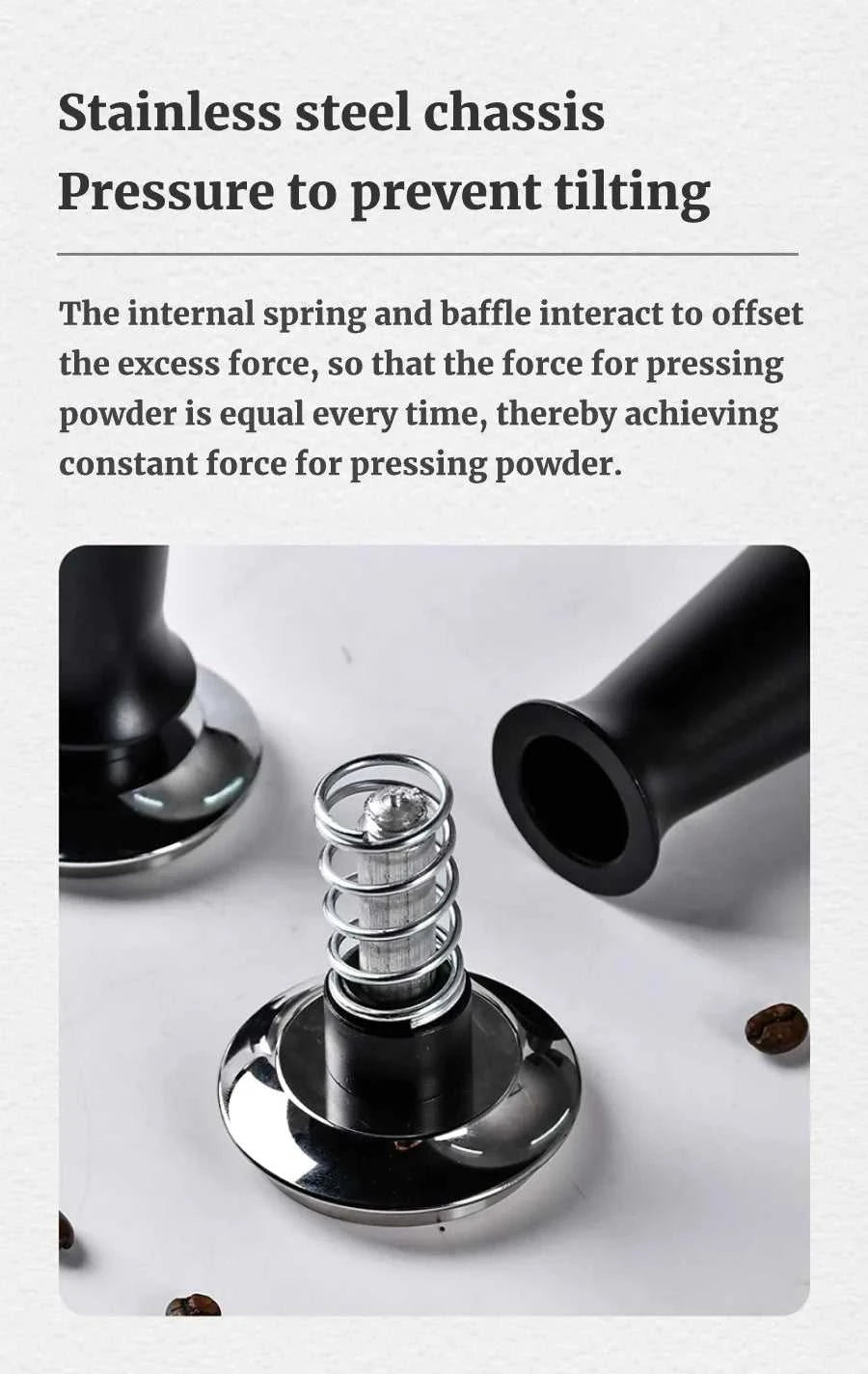 58mm 53mm 51mm Espresso Tamper Barista Coffee Tamper with Calibrated Spring Loaded Stainless Steel Tampers The jack market .AU The jack market .AU $ 36 14:200006152#53MM(CAN USE FOR 54)
