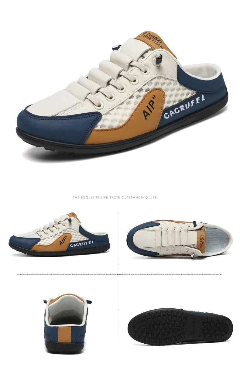 Men's Fashion Soft Bottom Half Slippers Summer New Casual Shoes Soft Bottom Support Shoes Sports Shoes Zapatos De Hombre The jack market .AU The jack market .AU Step Up Your Style: Trendy Shoes for Every Occasion! $ 67 14:29#White Khaki;200000124:200000338