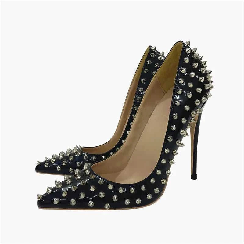 Super Thin Heel 8 10 12CM Sexy All Spikes Rivets Women Pumps Pointed Toe Super High Heels Party Nightclub Fashion Shoes Size 46 The jack market .AU The jack market .AU Step Up Your Style: Trendy Shoes for Every Occasion! $ 117 14:173#As Picture Shown;200000124:100010483