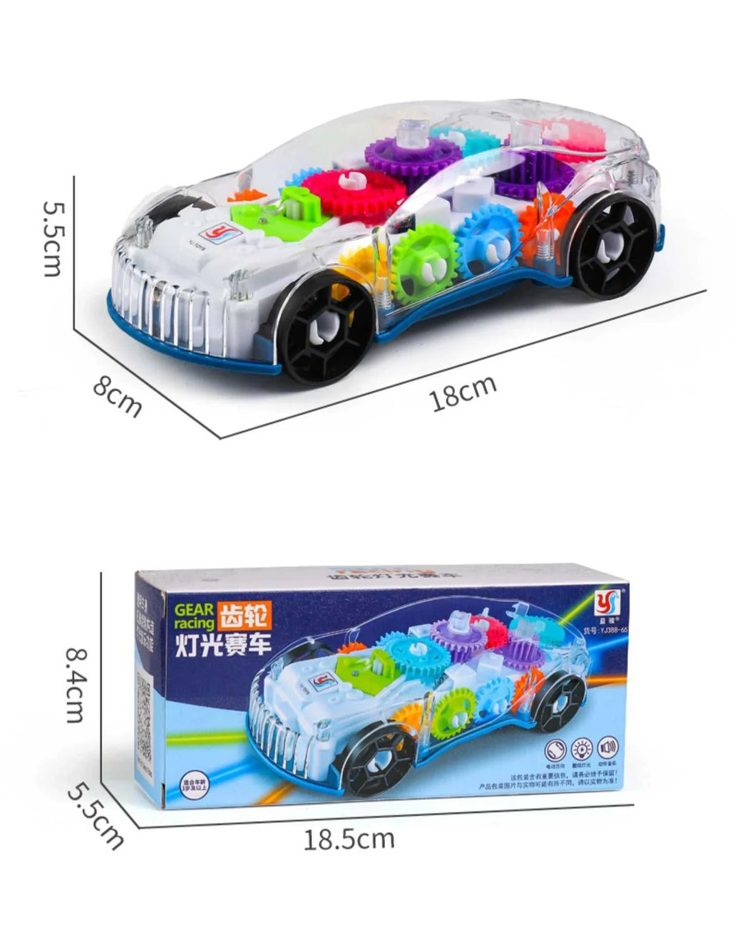 Baby toys Toddler Police Car Electric Vehicle Toy Auto Driving Transparent Gears Music Lights Cars Toys for Kids Boys The jack market .AU The jack market .AU Little Wonders $ 57 14:691#V Police car box