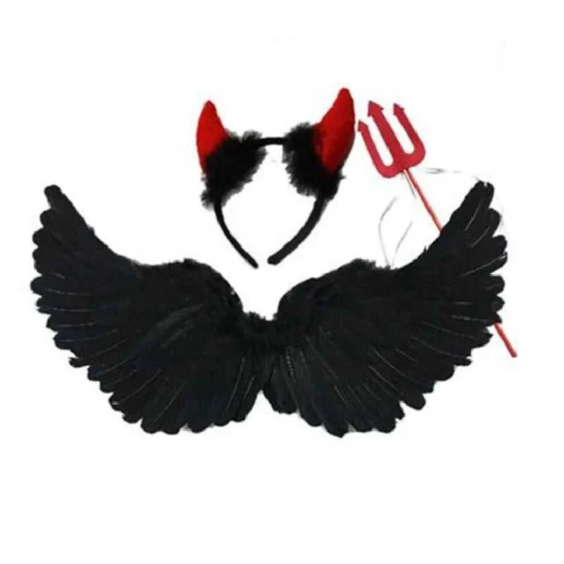 Angel Halo Headband Black White Feather Christmas Festival Performance Party Favor Angel Outfit Angel Cosplay Wings The jack market .AU The jack market .AU Mum & Kids: Essential Products for Every Family $ 29 14:29#1