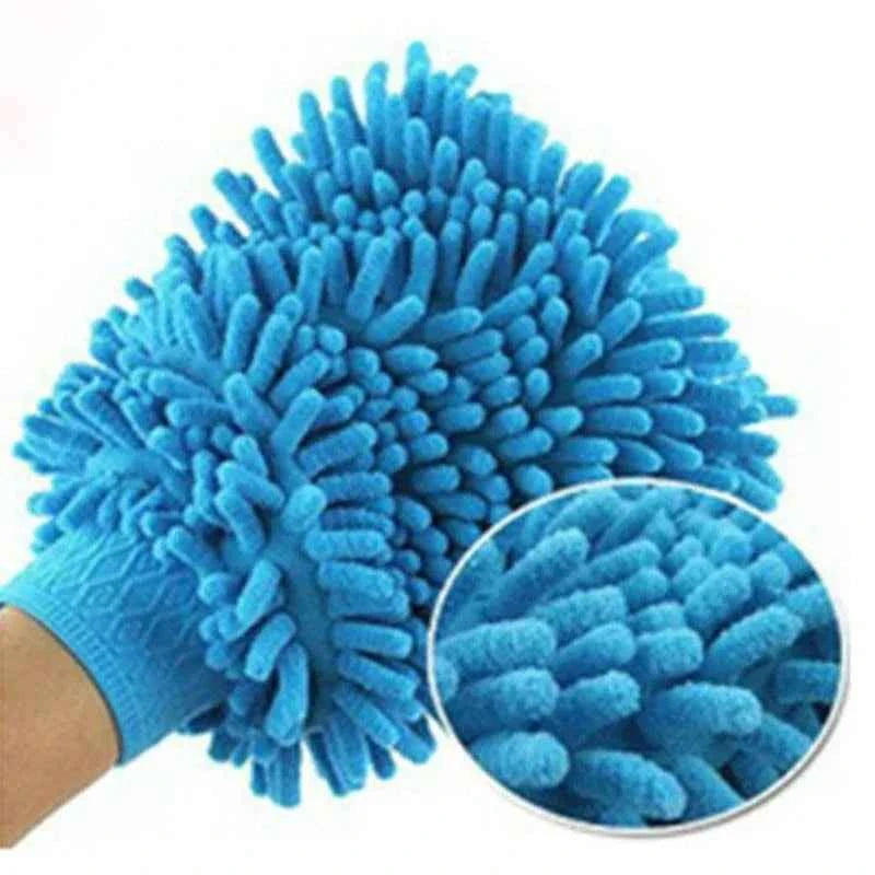 18X16CM Microfiber Car Wash Gloves Auto Gloves Ultra Absorbent Wash Car Sponge Scratch Free Microfiber Car Cleaning Tool