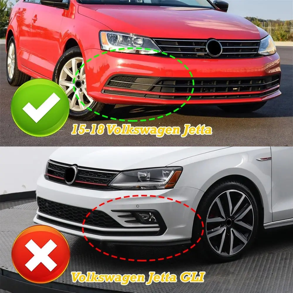 Car Front Bumper Splitter Lip Diffuser Body Kit Spoiler Guard Fit for Volkswagen JETTA 2015 2016 2017 2018