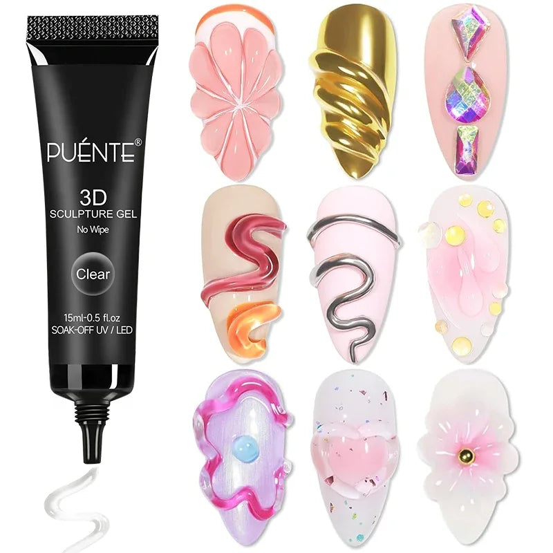 BrandName Chrome Mirror Effect Gel Polish - 5ml Golden Silvery Metallic Liner for Stunning French Nail Art
