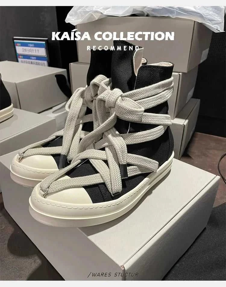 2023 High Top Sneakers Platform Corss Tied Men's casual boot Shoes Women Sneakers Designed Causal Flats Ankle Botas Size 44 The jack market .AU The jack market .AU Step Up Your Style: Trendy Shoes for Every Occasion! $ 100 14:771#1;200000124:200000333