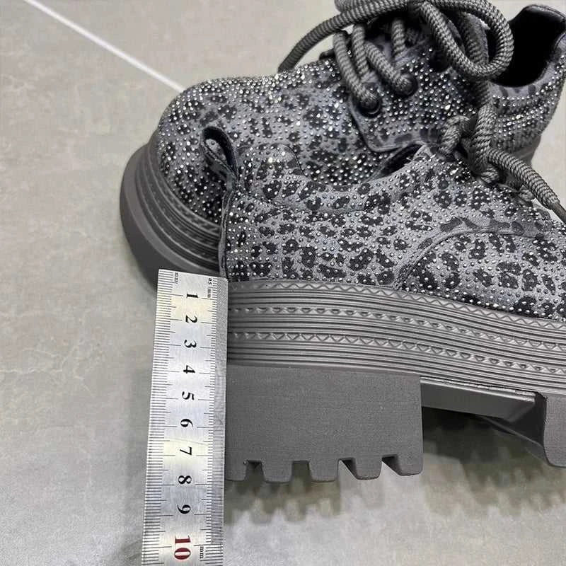 Luxurious Rhinestone Women's Shoes Leopard Lace-up Fashion Motorcycle Boots Thick Soled Lightweight High Street Mujeres Sneaker The jack market .AU The jack market .AU Step Up Your Style: Trendy Shoes for Every Occasion! $ 87 14:1254#Angola Red;200000124:200000334