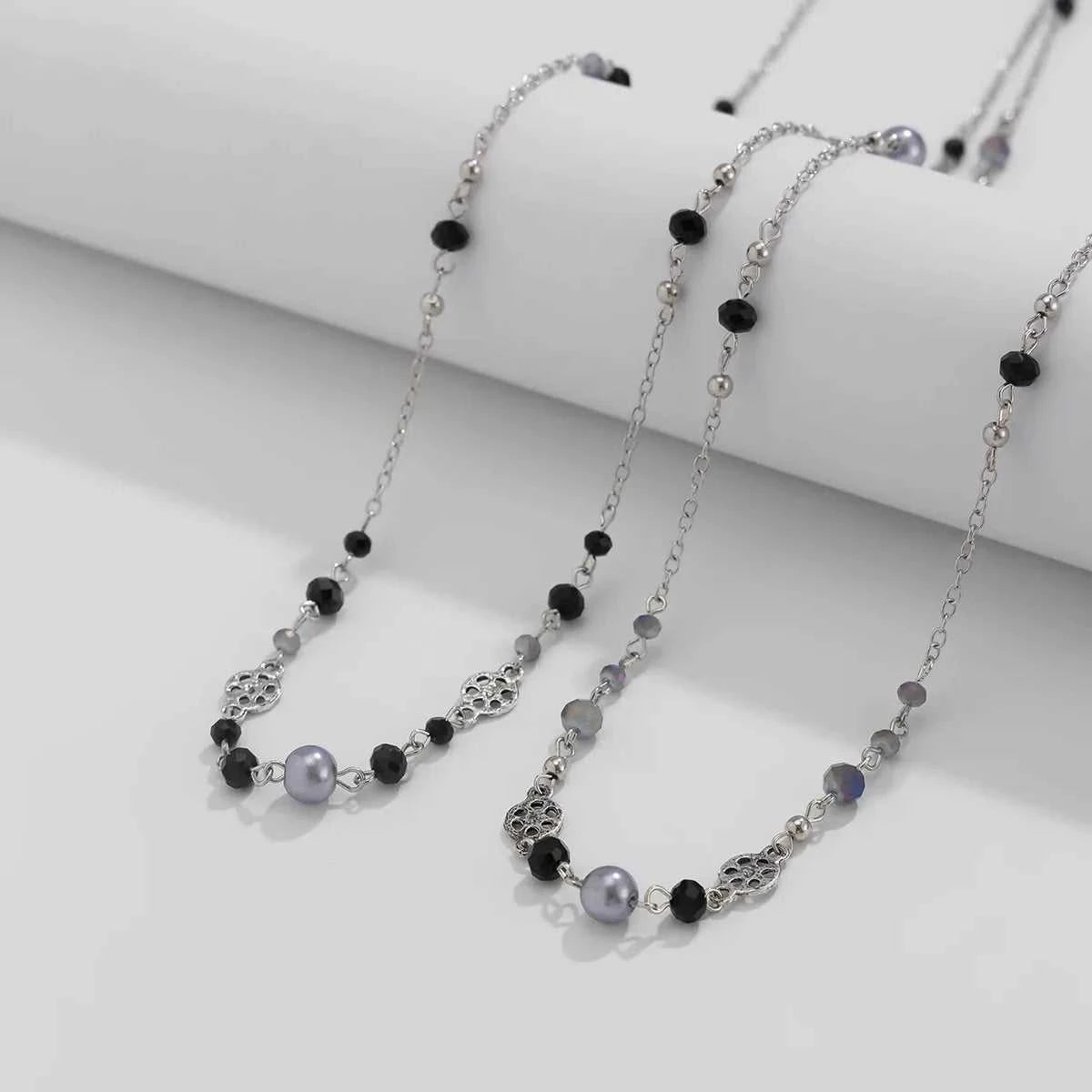 Stackable Double Layered Flower Beaded Chains Necklaces for Women Bohemian Ethnic Style Glass Beaded Sweater Chain Jewelry The jack market .AU The jack market .AU Jewellery & Chains $ 55 200001034:200003759#XL1113-S
