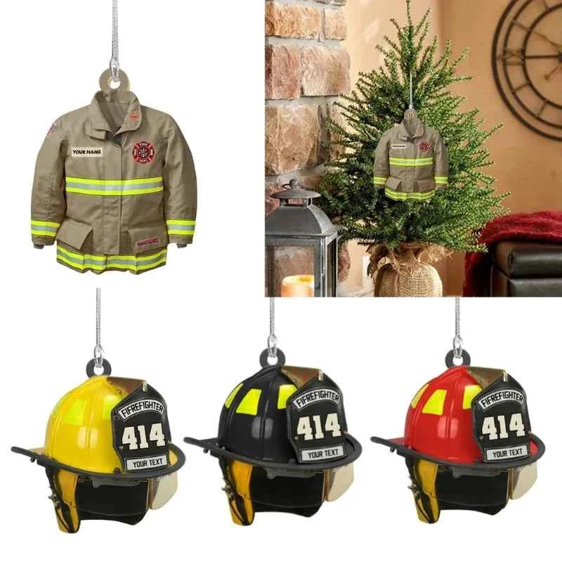 for Creative Firefighter Decoration Acrylic Fireman Helmet Style Pendant School Rewards for Ideal Gifts for Men Boys D7YA
