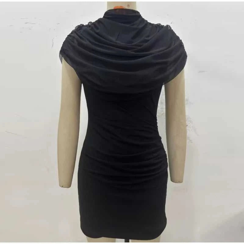 Women's Sequin Halter Dress – Slim Fit Pleated Bodycon Party Dress with Empire Waist The jack market .AU The jack market .AU Woman Fashion Dress $ 86 14:350850#black;5:361386