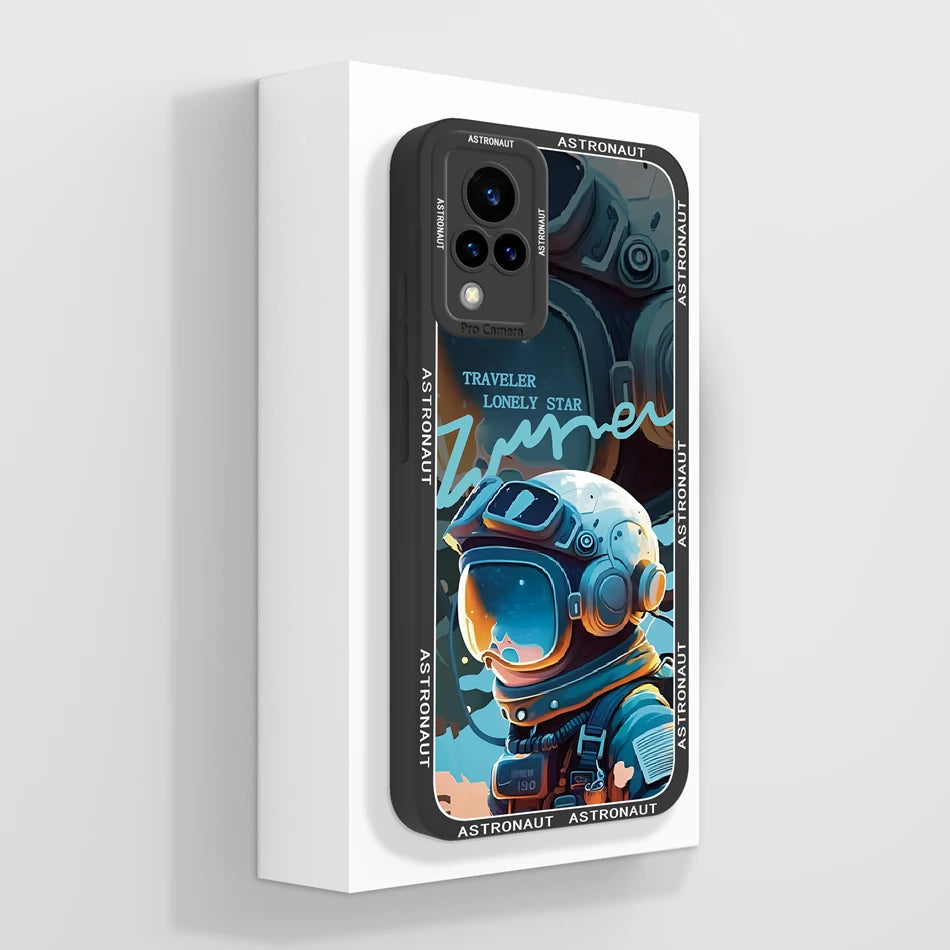 Vivo V21 Liquid Silicone Case - Full Coverage Anti-Drop Protection, Stylish & Soft Back Cover