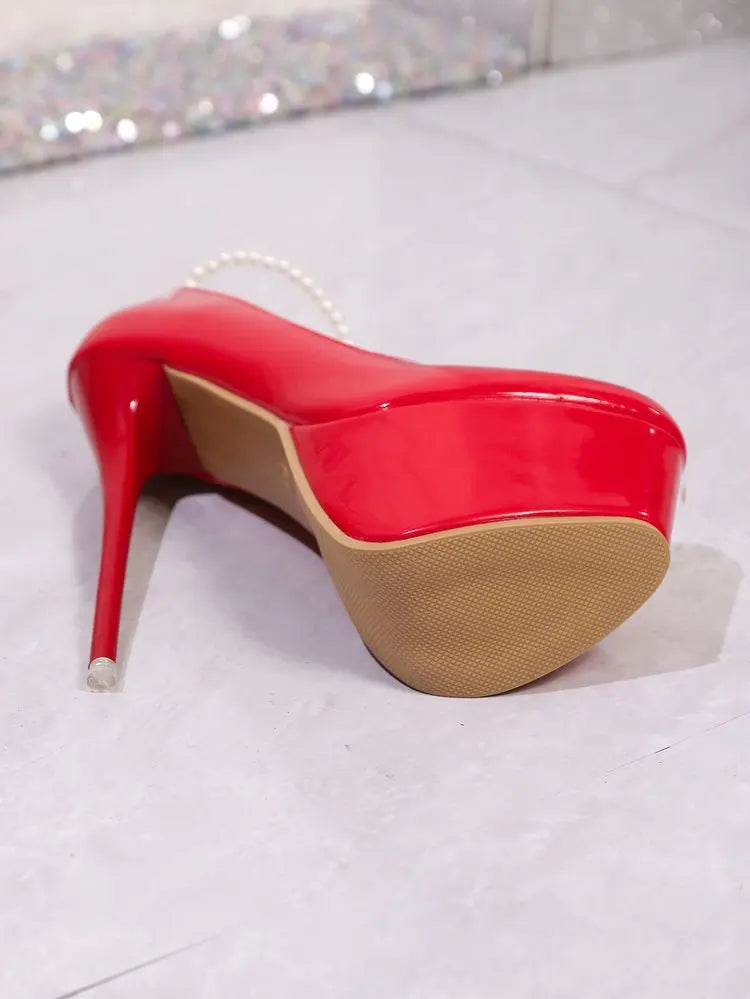 New Sexy Leather Platform Sandals High Heels Women's Summer Wedding Shoes plus Size 45 Party Dress Pumps Brand