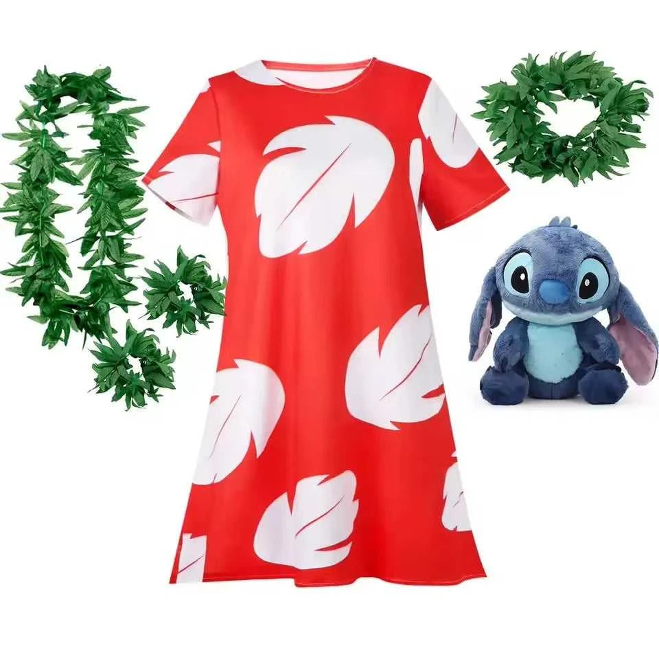 Lilo Costume for Girls Hawaii Princess Red Leaves Dress Up Outfits with Garland Kids Halloween Carnival Party Dresses The jack market .AU The jack market .AU Mum & Kids: Essential Products for Every Family $ 43 14:200001438#dress style 2;200000463:200004197#2T (Tag 100)