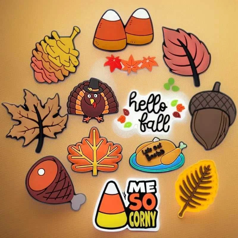 1/13pcs Autumn Style PVC Shoe Charms Chicken Birds Shoe Decorations Honey Pine Cone Shrub Women's Garden Accessories for Sandals The jack market .AU The jack market .AU Step Up Your Style: Trendy Shoes for Every Occasion! $ 47 14:771#254-01