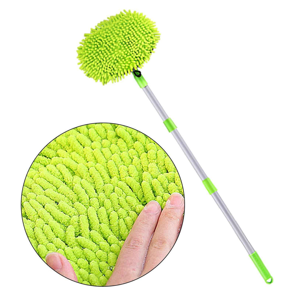 Car Washing Mop Kit with Long Handle Microfiber Car Cleaning Brush Kit Telescoping Car Washing Brush Mop Kit Scratch Free