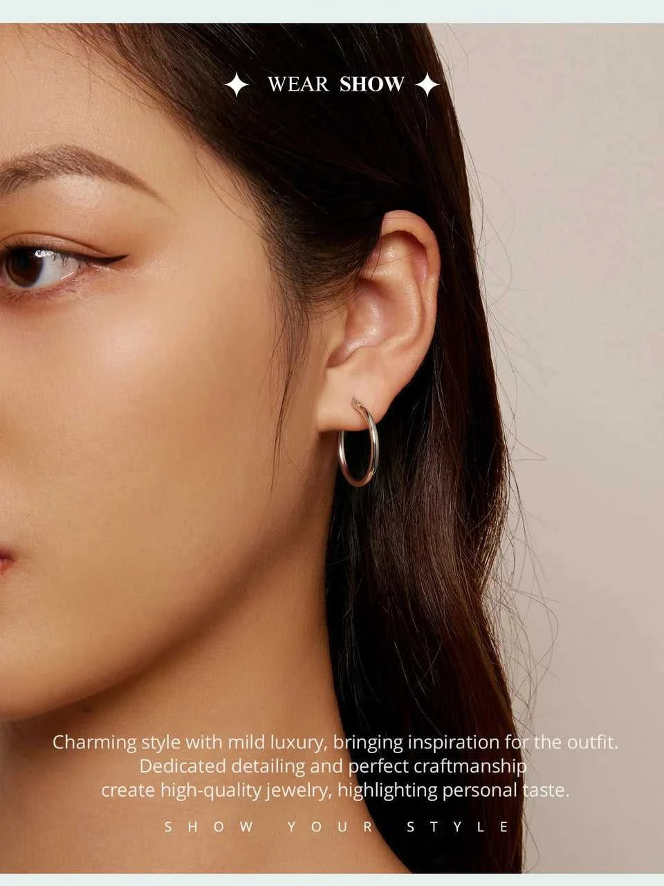 BAMOER 925 Sterling Silver Bold Classic Hypoallergenic Hoop Earrings, 14K White Gold Plated Glossy Tube Earrings for Women Gift The jack market .AU The jack market .AU Jewellery & Chains $ 65 200000226:365458#Gold - 21mm;200007763:201336100