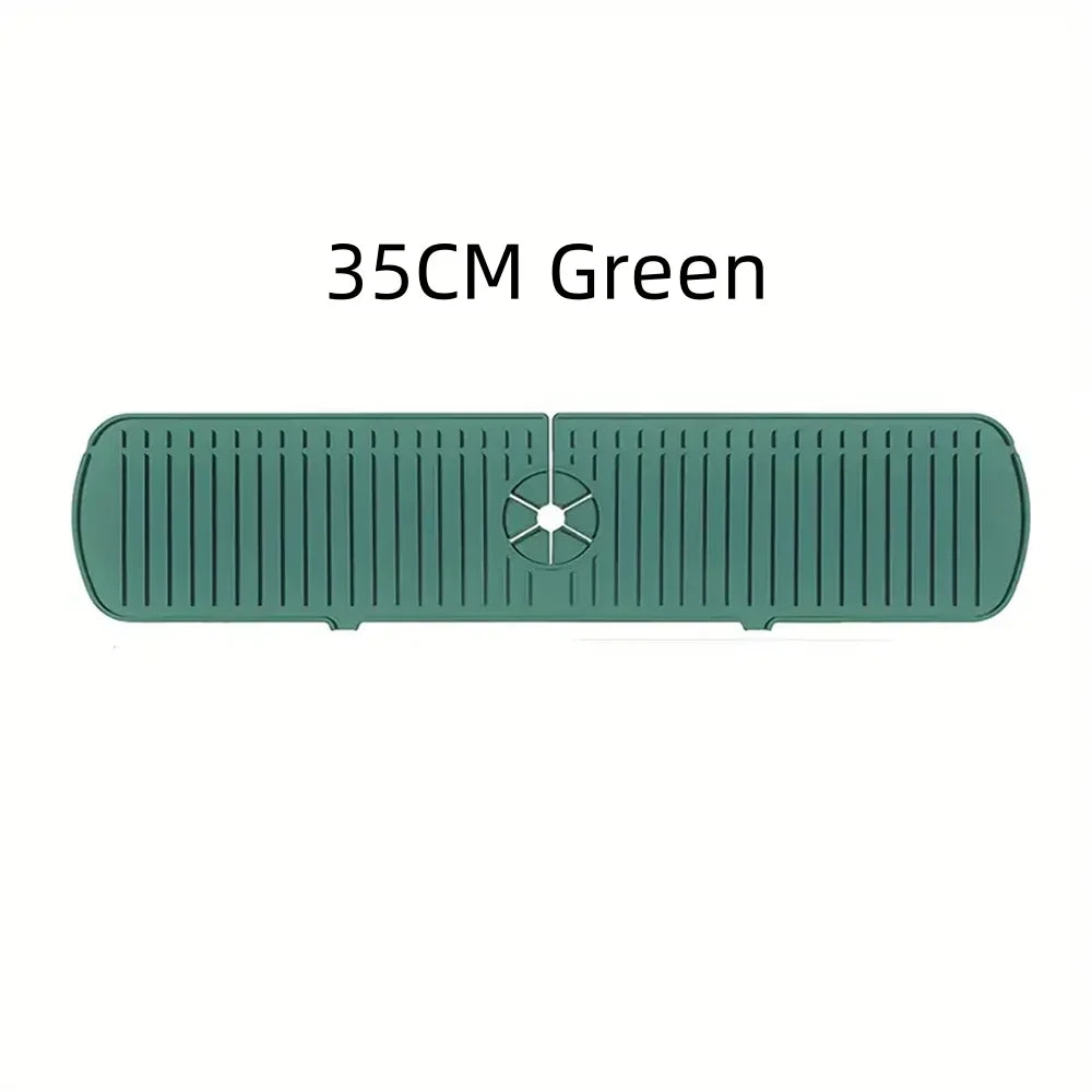 Silicone Drain Mat, Kitchen Faucet Sink Splash Guard, Sink Draining Pad Behind Faucet,For Kitchen & Bathroom Countertop Protect The jack market .AU The jack market .AU Home $ 50 14:29#35CM White