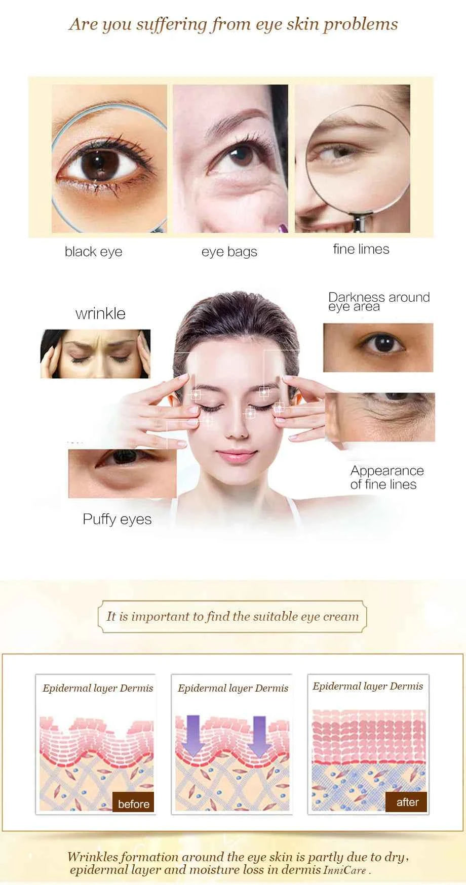 Gold Collagen Eye Masks - Revitalize, Hydrate & Erase Dark Circles & Puffiness
