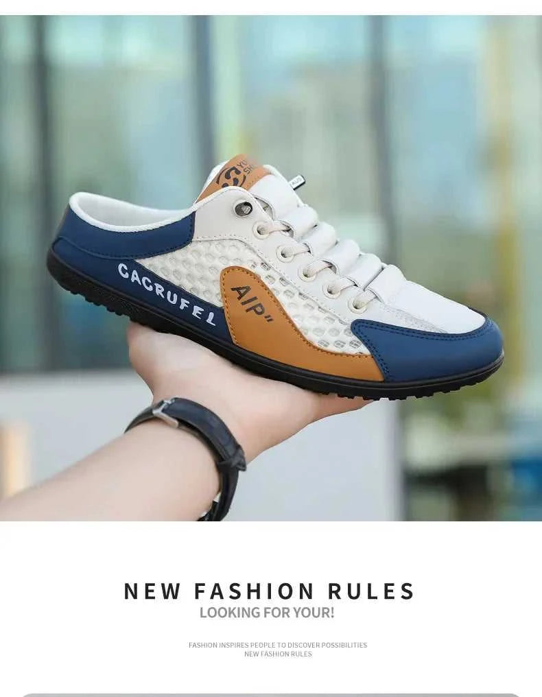 Men's Fashion Soft Bottom Half Slippers Summer New Casual Shoes Soft Bottom Support Shoes Sports Shoes Zapatos De Hombre The jack market .AU The jack market .AU Step Up Your Style: Trendy Shoes for Every Occasion! $ 67 14:29#White Khaki;200000124:200000338