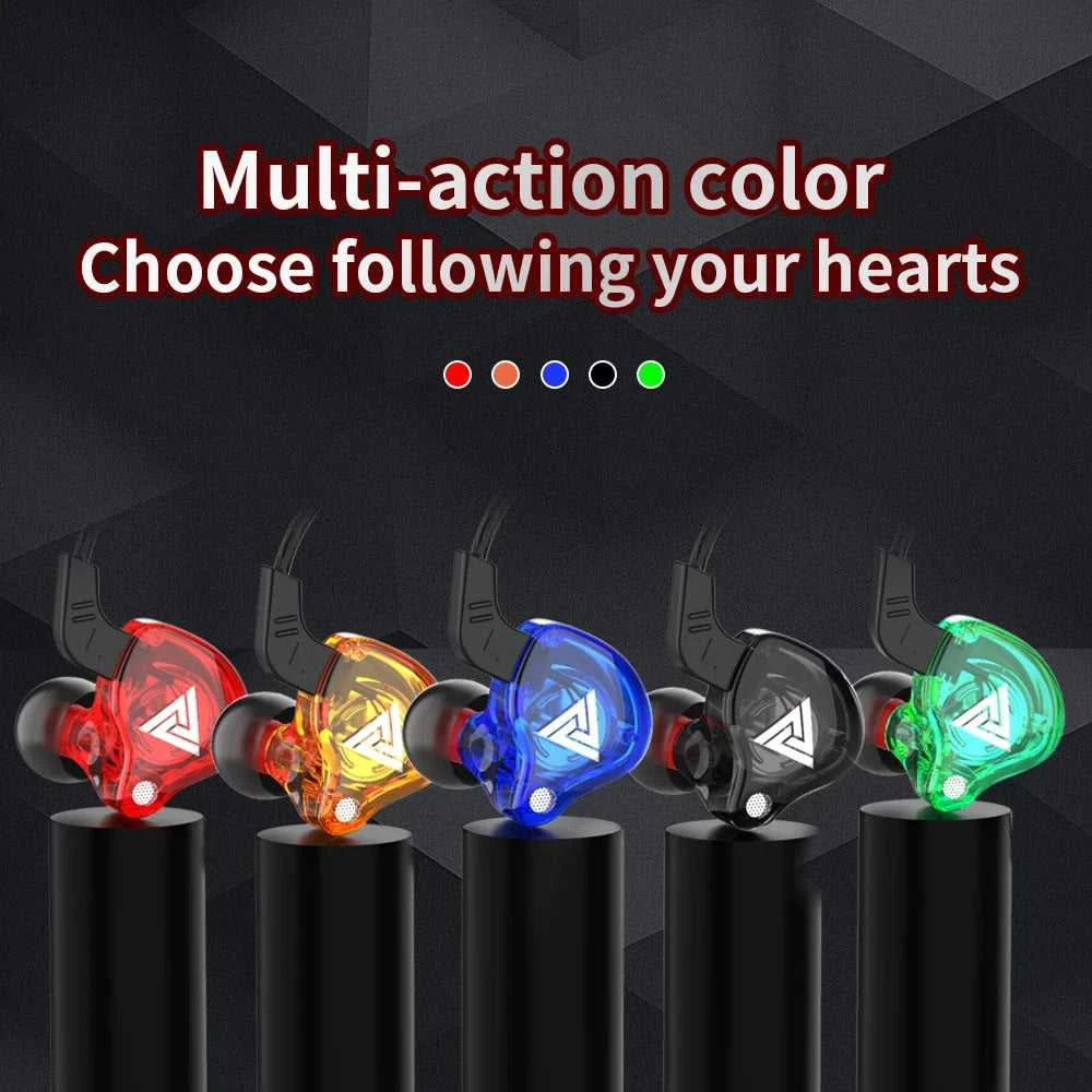 QKZ AK6 Wired Headphones Dual Drive HiFi Earphone with Microphone 3.5mm Sport Running Music Earbuds Bass Stereo Headset Original The jack market .AU The jack market .AU Accessories Electronics $ 51 14:350853#AK6 Green B