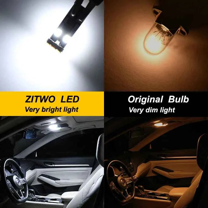 ZITWO 11Pcs LED Interior Light Kit For Toyota Yaris Cross 2020 2021 2022 2023 2024 Luggage Number Plate Bulb Canbus No Error