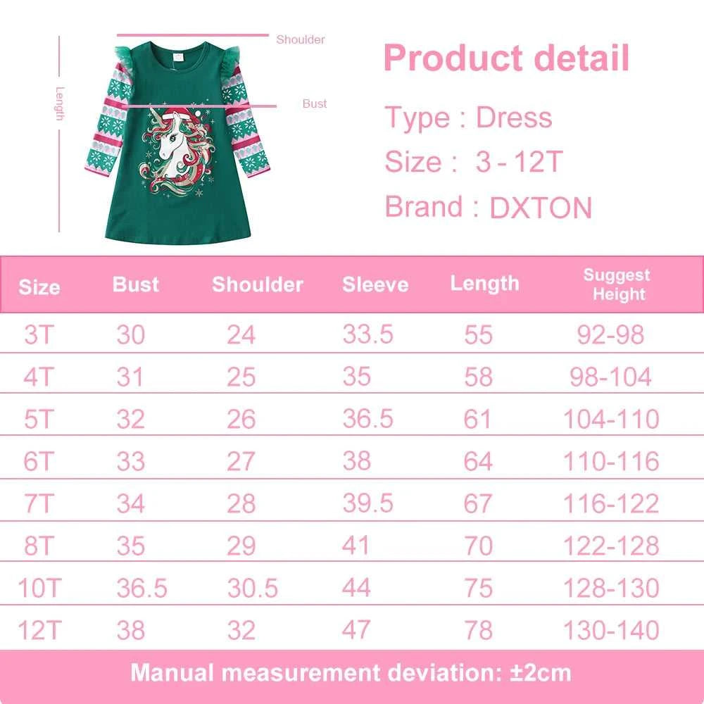DXTON Baby Girl Dress Christmas Party Children Clothing 2024 New Year Kids Dress Stripe Snowflake Unicorn Cotton Toddler Clothes The jack market .AU The jack market .AU Mum & Kids: Essential Products for Every Family $ 28 14:771#LH2882;200000463:200004207#4T