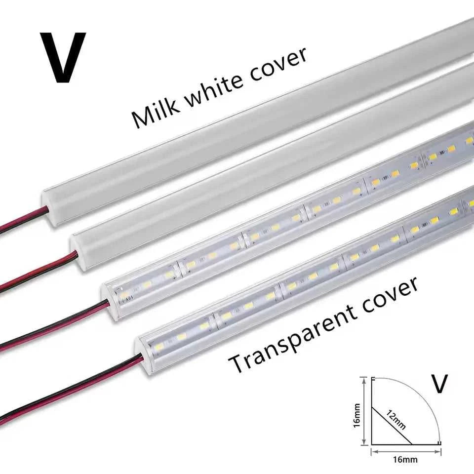 LED cabinet bar light 5730 5630 36LEDs Kitchen light under furniture 12V DC 50cm profile aluminum led hard strip Linear lights The jack market .AU The jack market .AU Home $ 85 136:202573808#V Milky cover 3000K;14:193#10PCS
